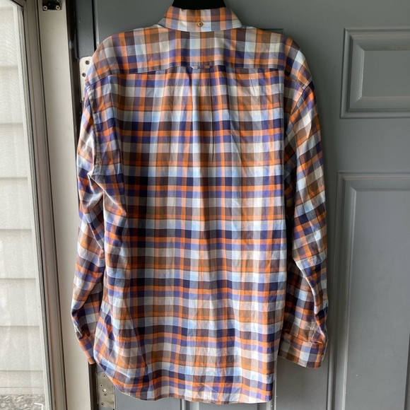 Faconnable Plaid Button Down shirt sz M - Picture 4 of 4